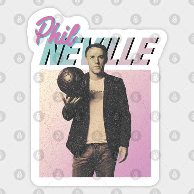 Phil Neville Retro 90s Style Throwback Meme Sticker by Hevding
